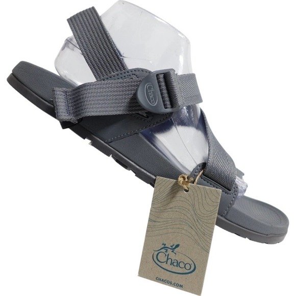 CHACO Men Sandals Lowdown 2 Grey Sz 11 Sport Hiking Tail Toe Loop JCH107849